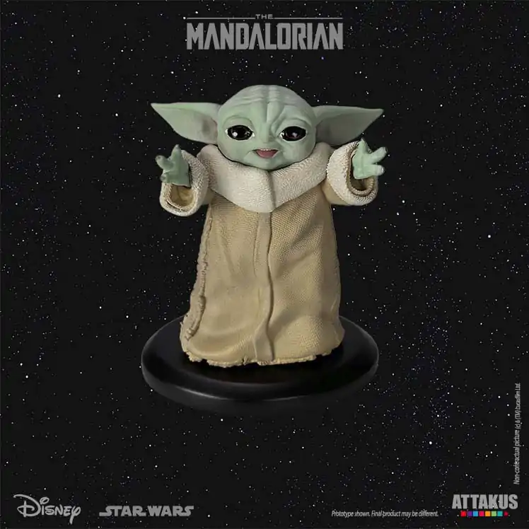 Star Wars: The Mandalorian Classic Collection 1/5 Grogu Happy szobor figura 10 cm termékfotó