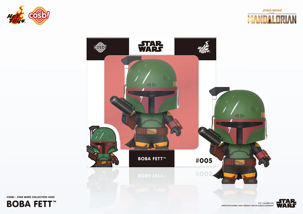 Star Wars: The Mandalorian Cosbi Mini figura Boba Fett Black 8 cm termékfotó