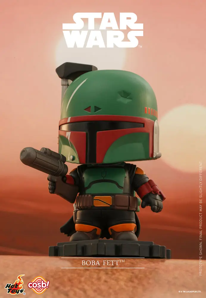Star Wars: The Mandalorian Cosbi Mini figura Boba Fett Black 8 cm termékfotó