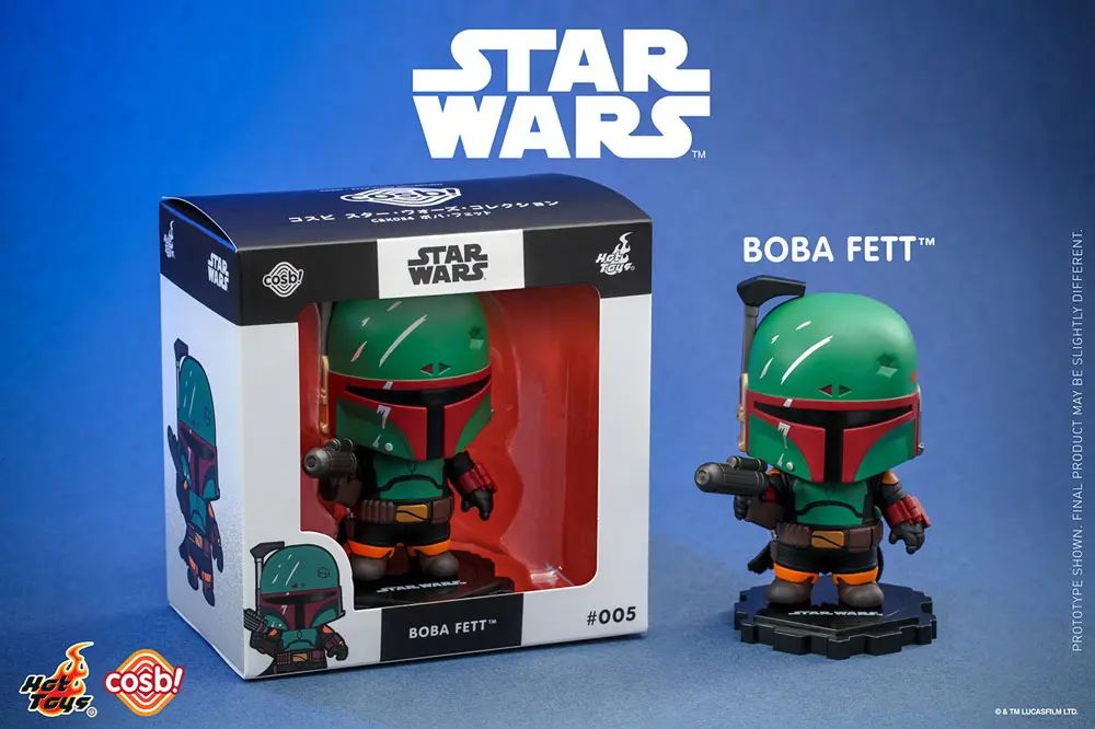 Star Wars: The Mandalorian Cosbi Mini figura Boba Fett Black 8 cm termékfotó