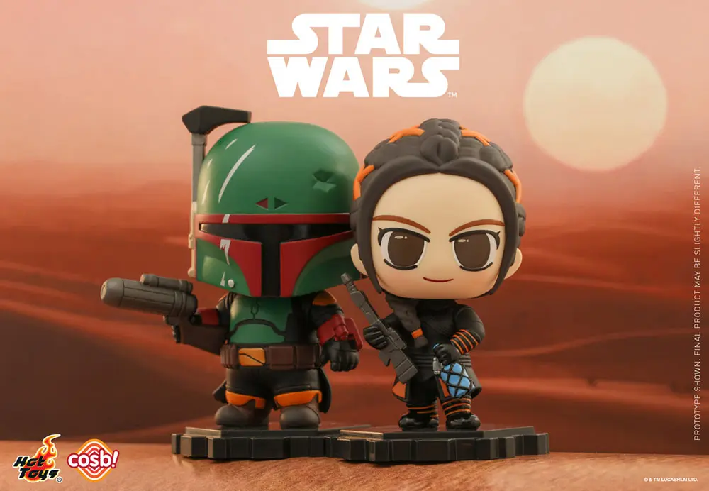 Star Wars: The Mandalorian Cosbi Mini figura Boba Fett Black 8 cm termékfotó