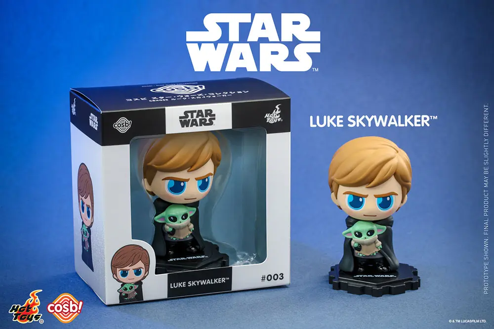 Star Wars: The Mandalorian Cosbi Mini figura Luke Skywalker Grogu 8 cm termékfotó