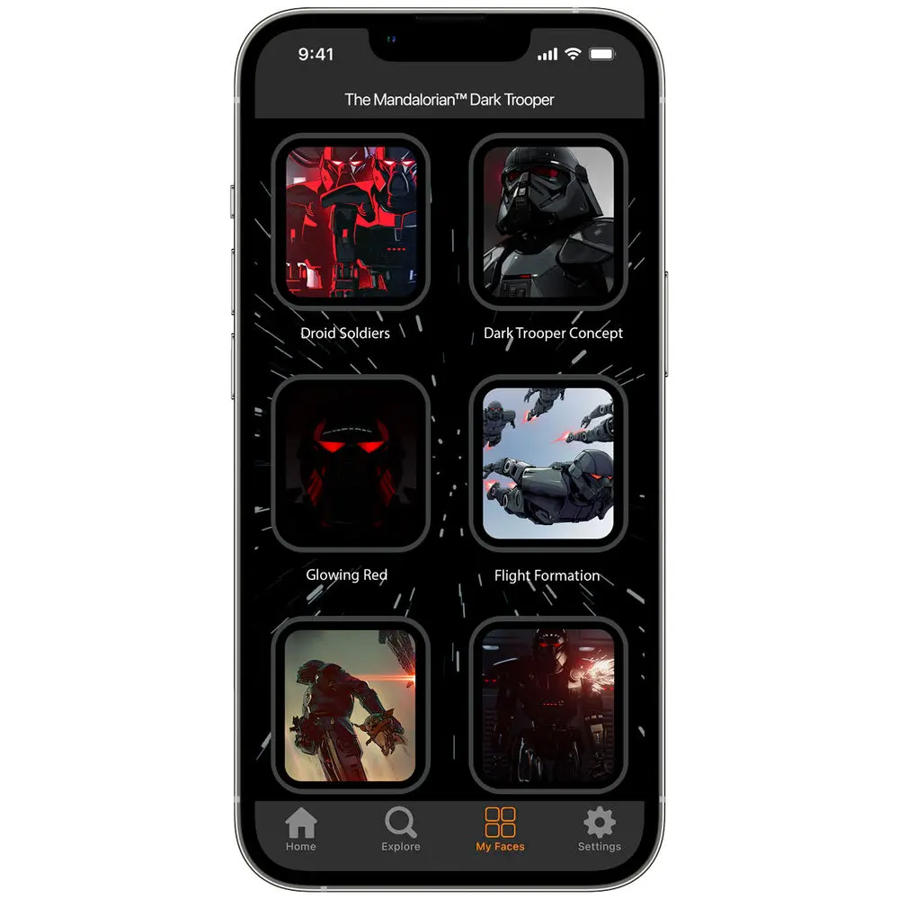 Star Wars The Mandalorian Dark Trooper óraszíj okosórákhoz termékfotó