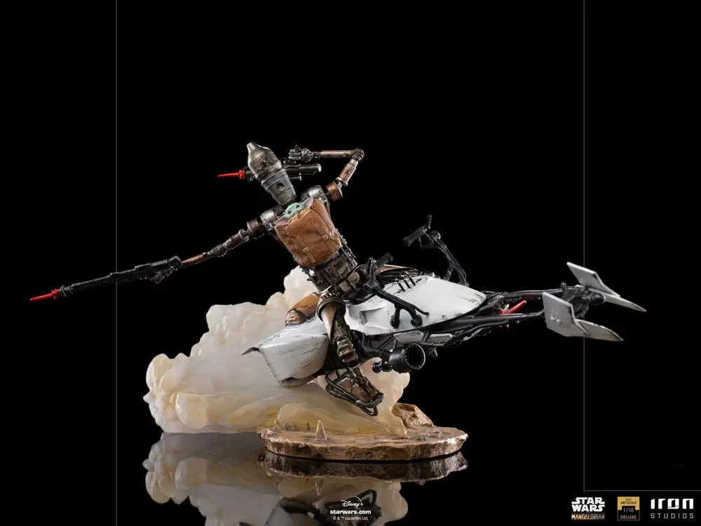 Star Wars The Mandalorian Deluxe Art Scale 1/10 IG-11 &amp; The Child szobor figura 20 cm termékfotó