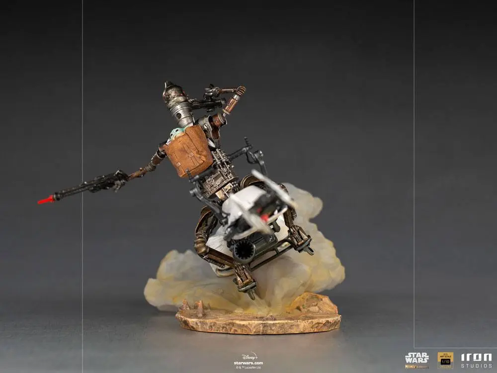 Star Wars The Mandalorian Deluxe Art Scale 1/10 IG-11 &amp; The Child szobor figura 20 cm termékfotó