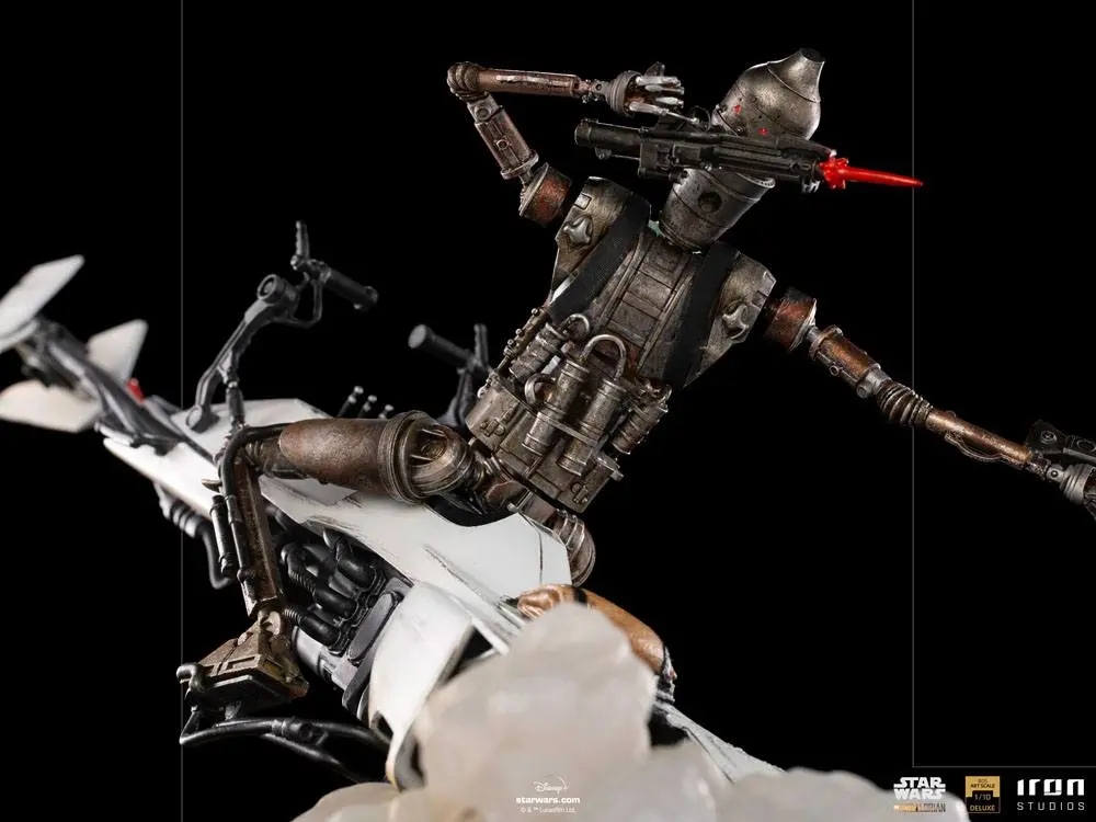 Star Wars The Mandalorian Deluxe Art Scale 1/10 IG-11 &amp; The Child szobor figura 20 cm termékfotó