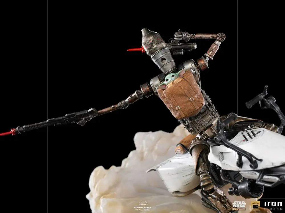 Star Wars The Mandalorian Deluxe Art Scale 1/10 IG-11 &amp; The Child szobor figura 20 cm termékfotó
