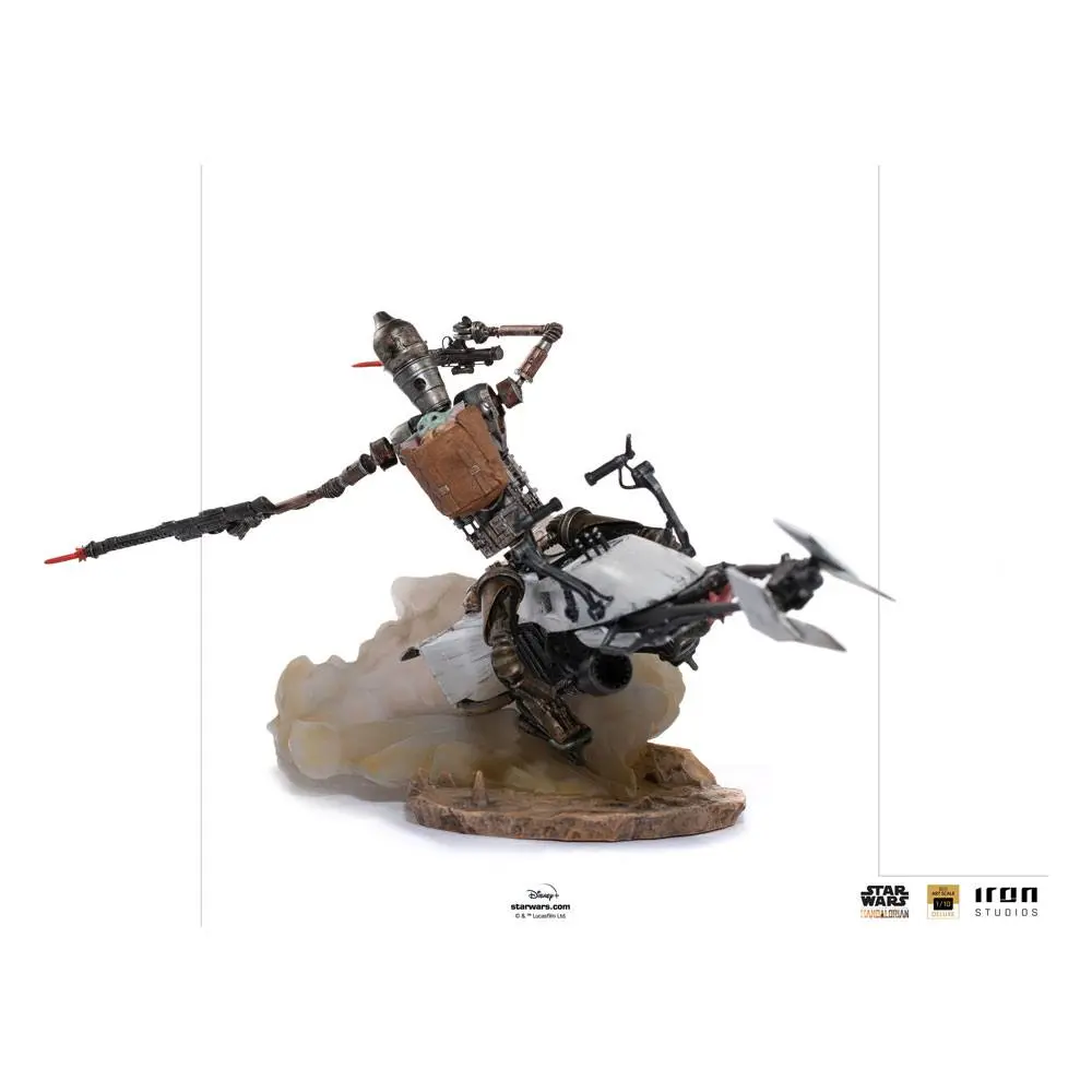 Star Wars The Mandalorian Deluxe Art Scale 1/10 IG-11 &amp; The Child szobor figura 20 cm termékfotó