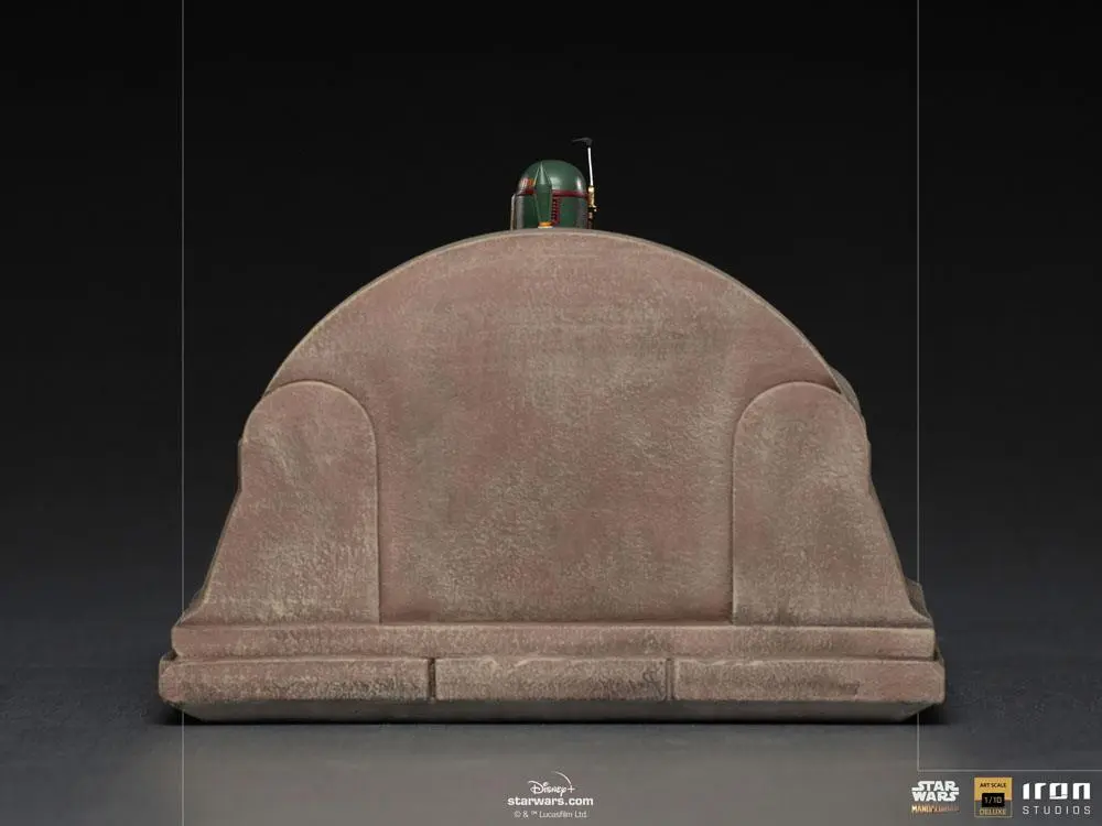 Star Wars The Mandalorian Deluxe Art Scale1/10 Boba Fett on Throne  szobor figura 18 cm termékfotó
