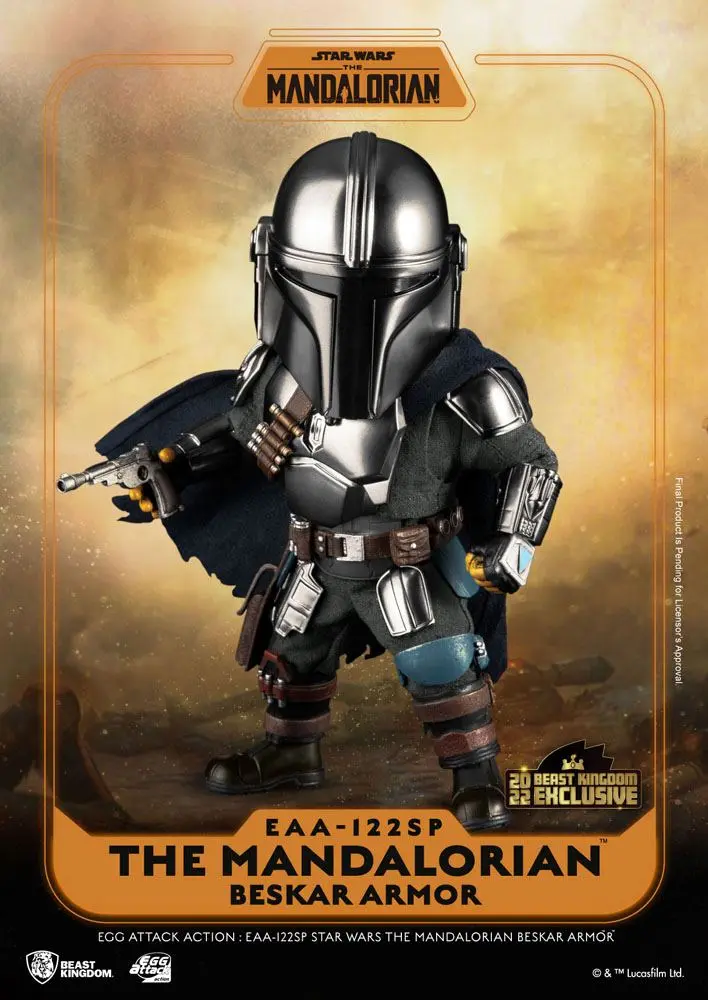 Star Wars The Mandalorian Egg Attack Action akciófigura The Mandalorian Beskar Armor 17 cm termékfotó