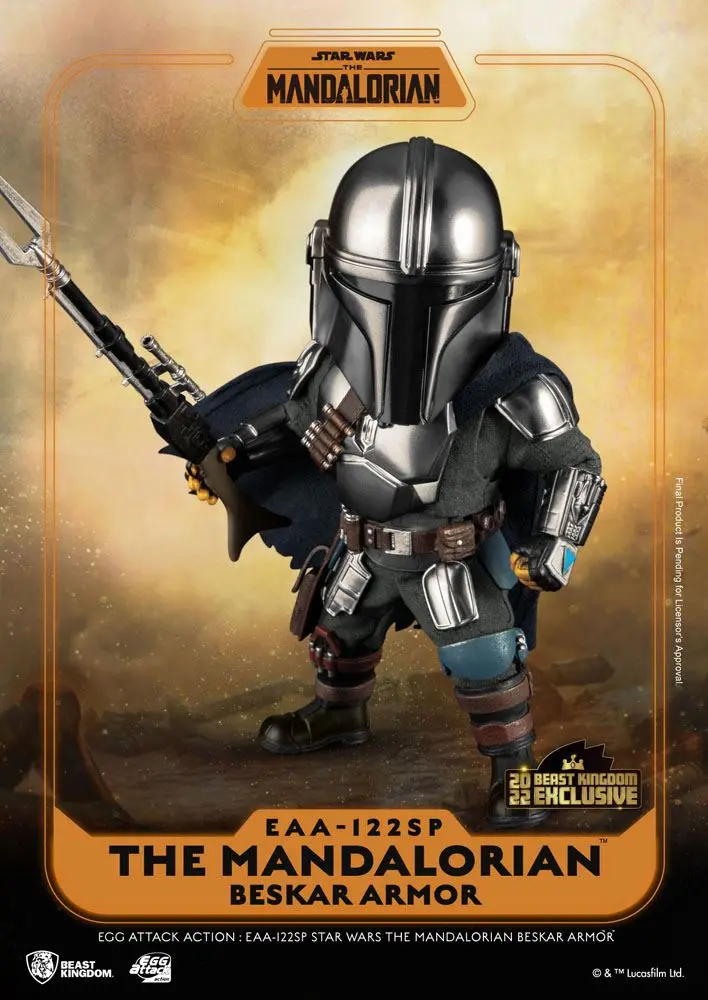 Star Wars The Mandalorian Egg Attack Action akciófigura The Mandalorian Beskar Armor 17 cm termékfotó