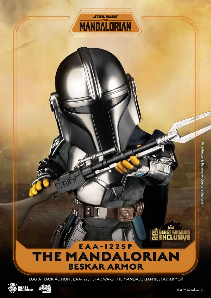 Star Wars The Mandalorian Egg Attack Action akciófigura The Mandalorian Beskar Armor 17 cm termékfotó