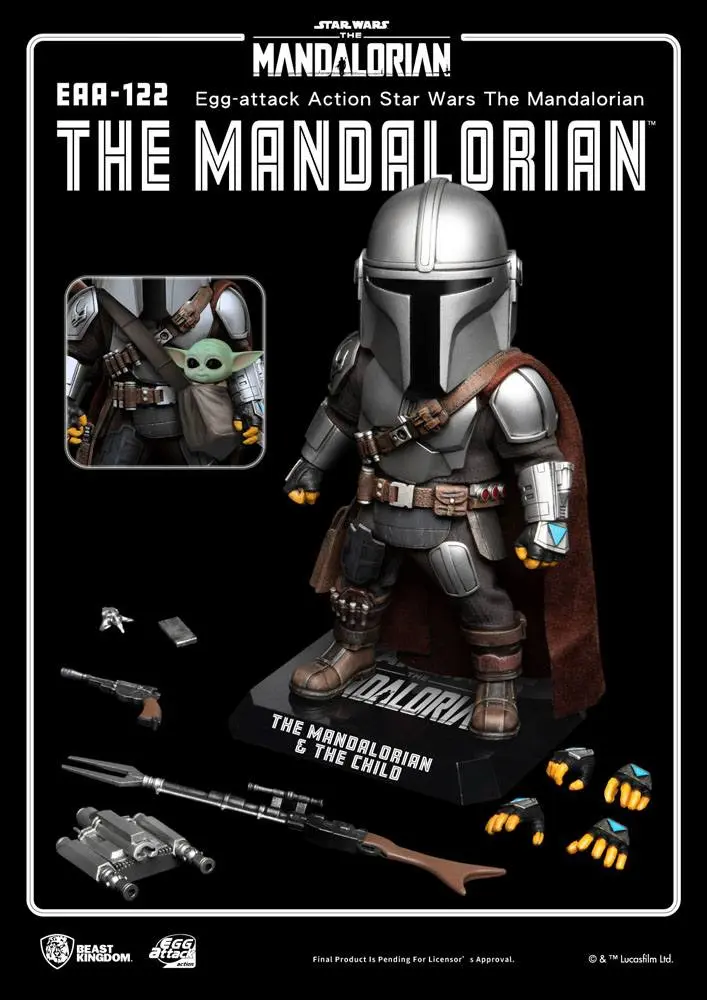 Star Wars The Mandalorian Egg Attack Action The Mandalorian akciófigura 17 cm termékfotó