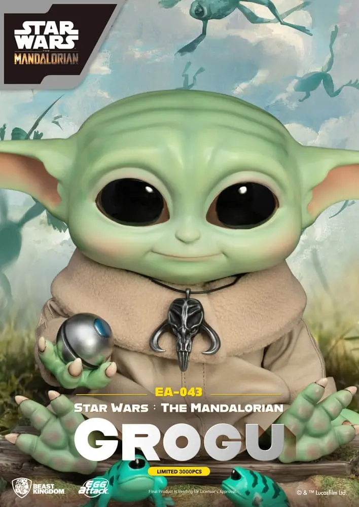 Star Wars: The Mandalorian Egg Attack Grogu szobor figura 18 cm termékfotó