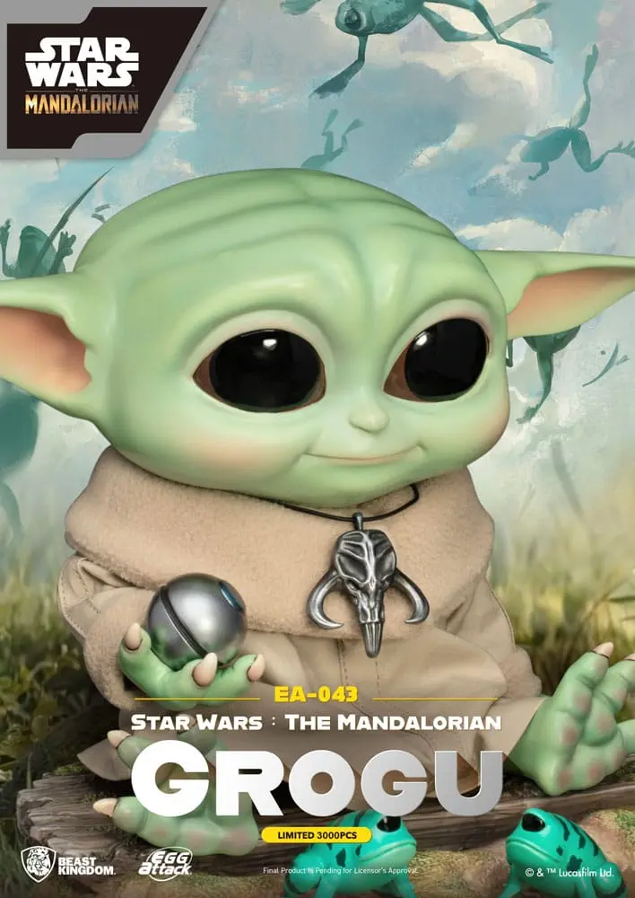 Star Wars: The Mandalorian Egg Attack Grogu szobor figura 18 cm termékfotó