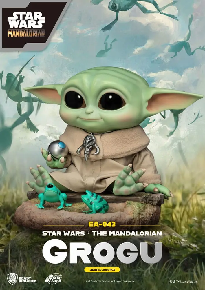 Star Wars: The Mandalorian Egg Attack Grogu szobor figura 18 cm termékfotó