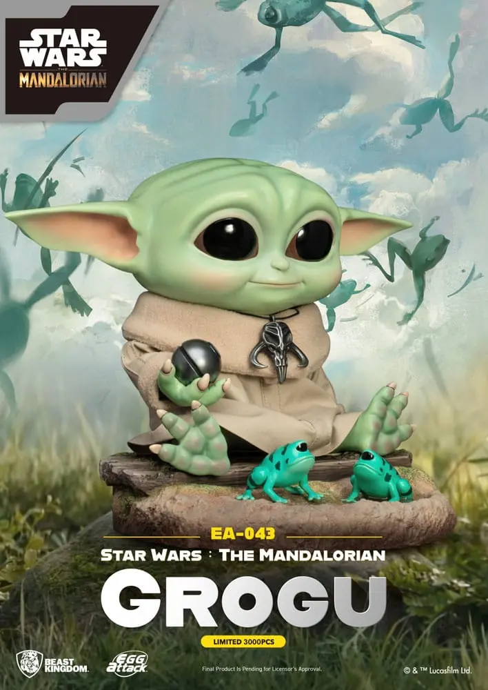 Star Wars: The Mandalorian Egg Attack Grogu szobor figura 18 cm termékfotó