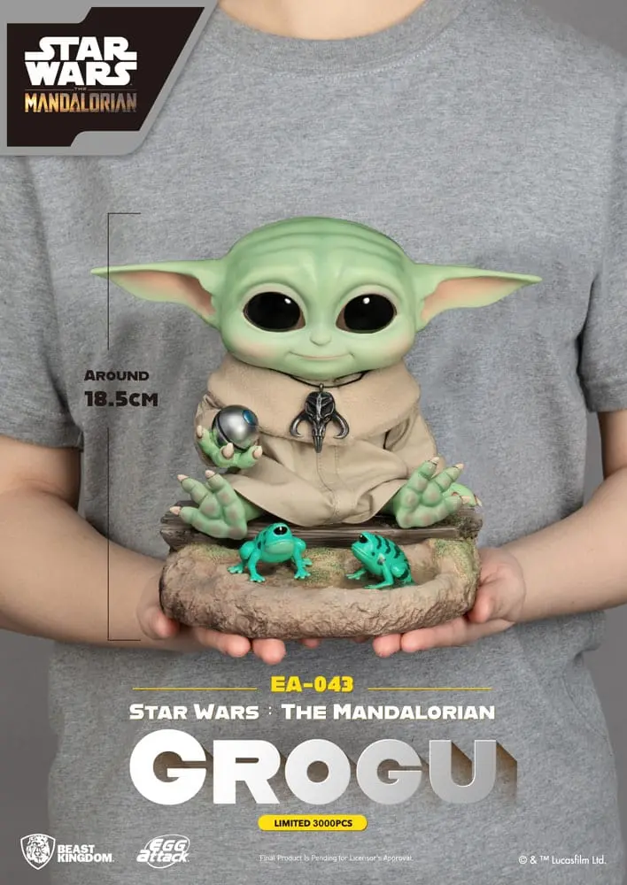 Star Wars: The Mandalorian Egg Attack Grogu szobor figura 18 cm termékfotó