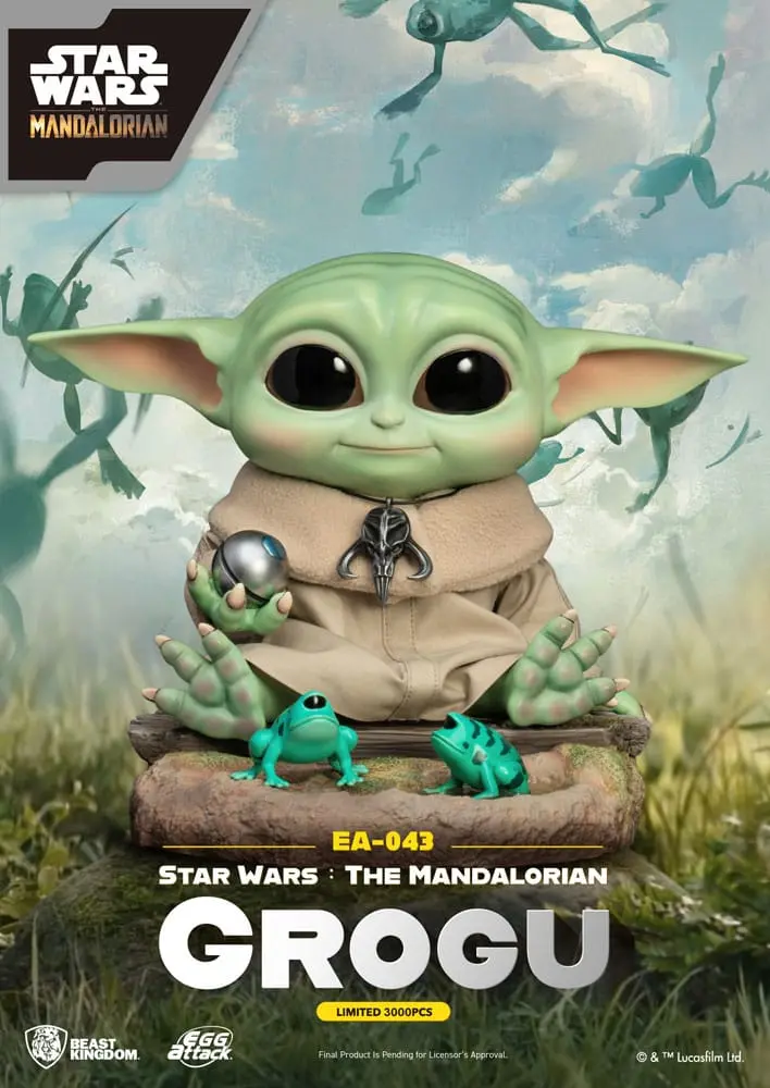 Star Wars: The Mandalorian Egg Attack Grogu szobor figura 18 cm termékfotó