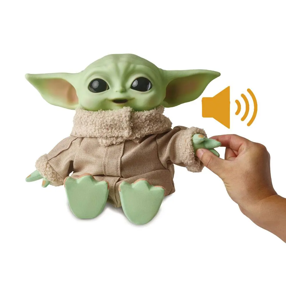 Star Wars The Mandalorian elektromos plüss figura válltáskában The Child 28 cm termékfotó