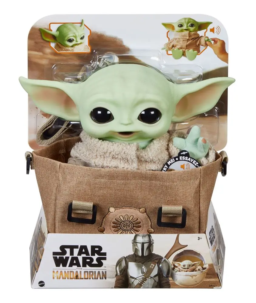 Star Wars The Mandalorian elektromos plüss figura válltáskában The Child 28 cm termékfotó