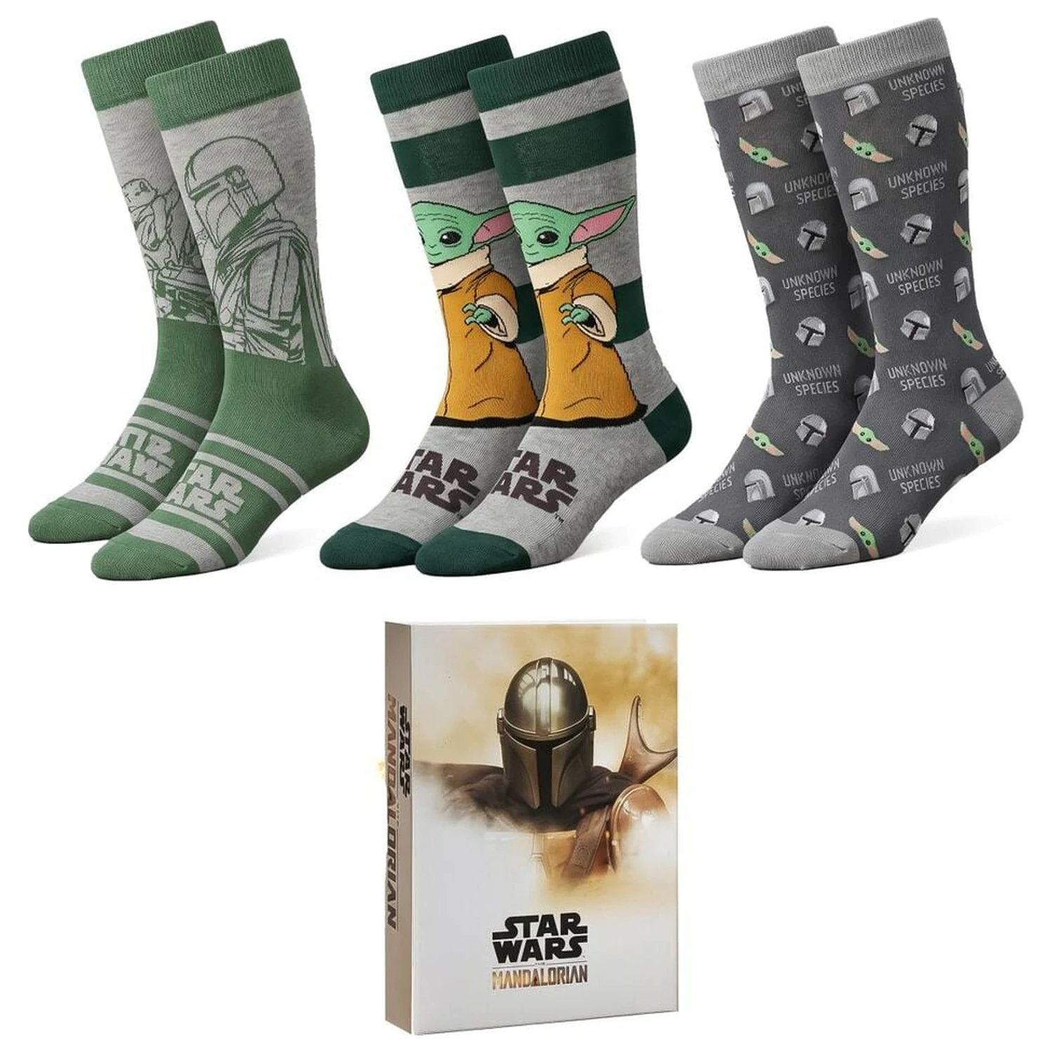 Star Wars The Mandalorian felnőtt 3db-os zokni készlet termékfotó