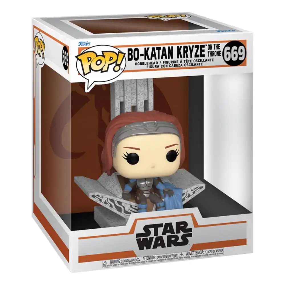 Star Wars: The Mandalorian Funko POP! Deluxe Vinyl figura Bo Katan w/Throne 9 cm termékfotó