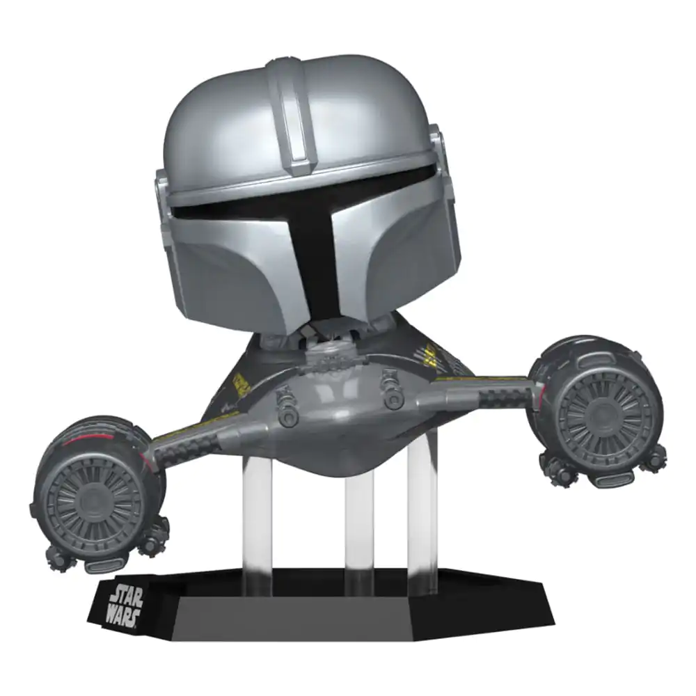 Star Wars: The Mandalorian Funko POP! Rides Vinyl figura Mandalorian in N1 Starfighter 15 cm termékfotó