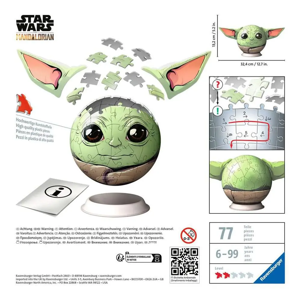 Star Wars: The Mandalorian Grogu 3D Puzzle (77 darab) termékfotó