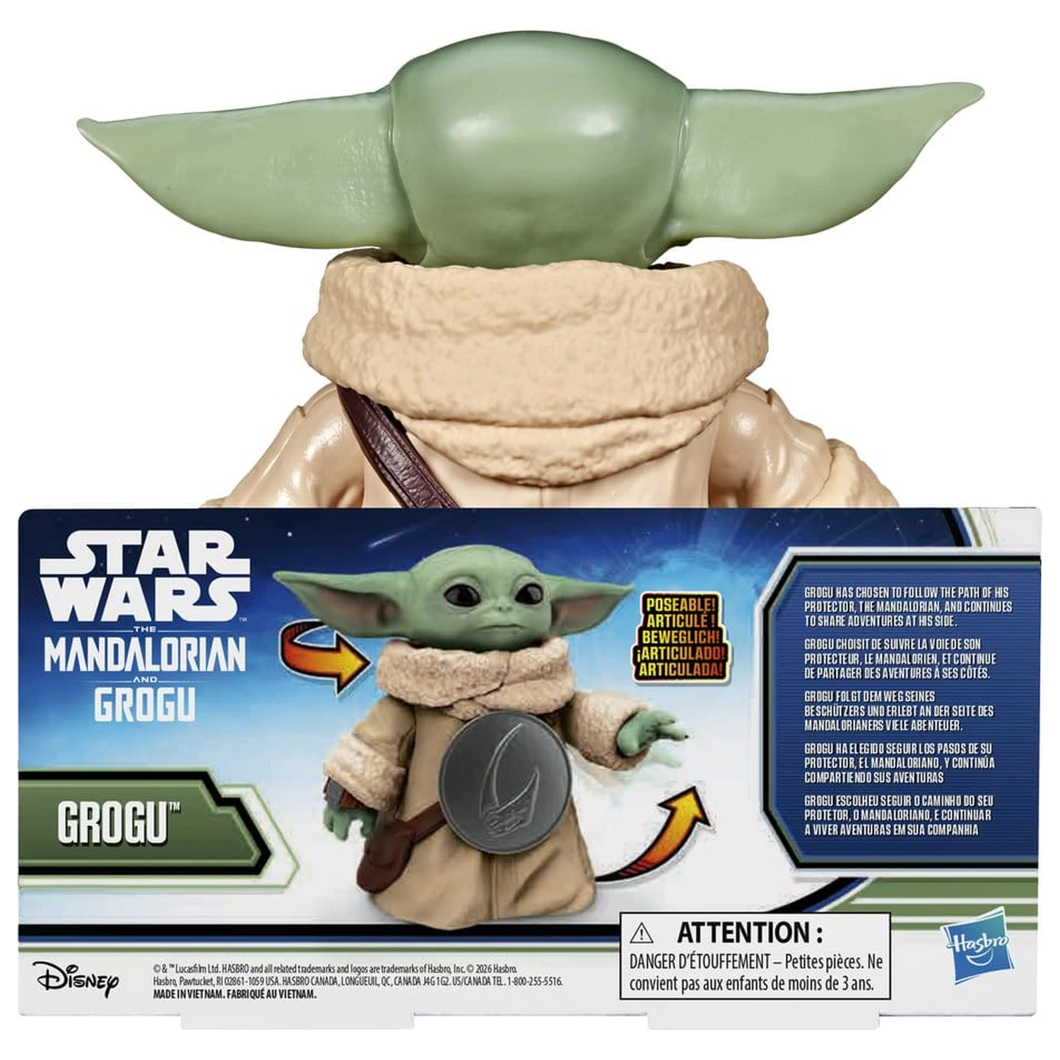 Star Wars: The Mandalorian & Grogu akciófigura Grogu 17 cm termékfotó