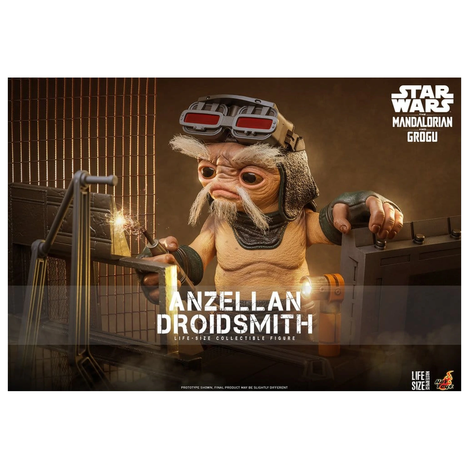 Star Wars: The Mandalorian & Grogu Anzellan Droidsmith életnagyságú figura 27 cm termékfotó