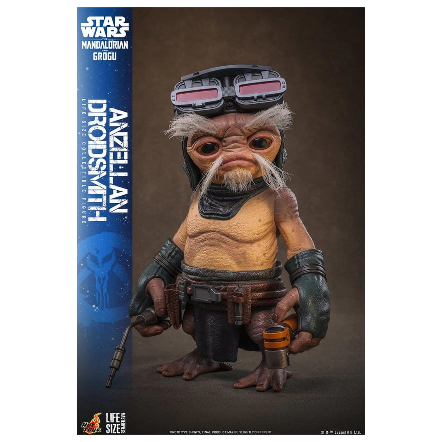 Star Wars: The Mandalorian & Grogu Anzellan Droidsmith életnagyságú figura 27 cm termékfotó