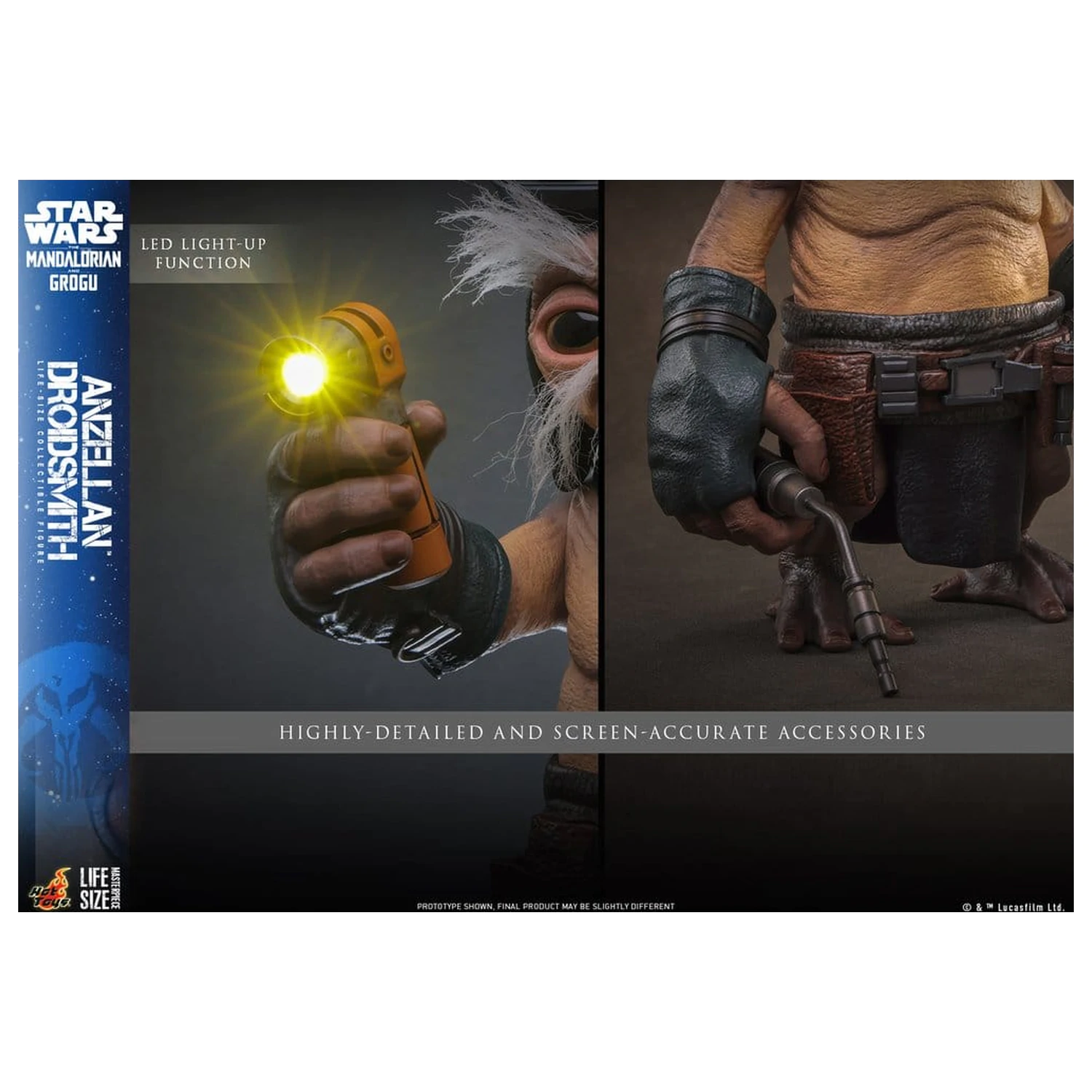 Star Wars: The Mandalorian & Grogu Anzellan Droidsmith életnagyságú figura 27 cm termékfotó