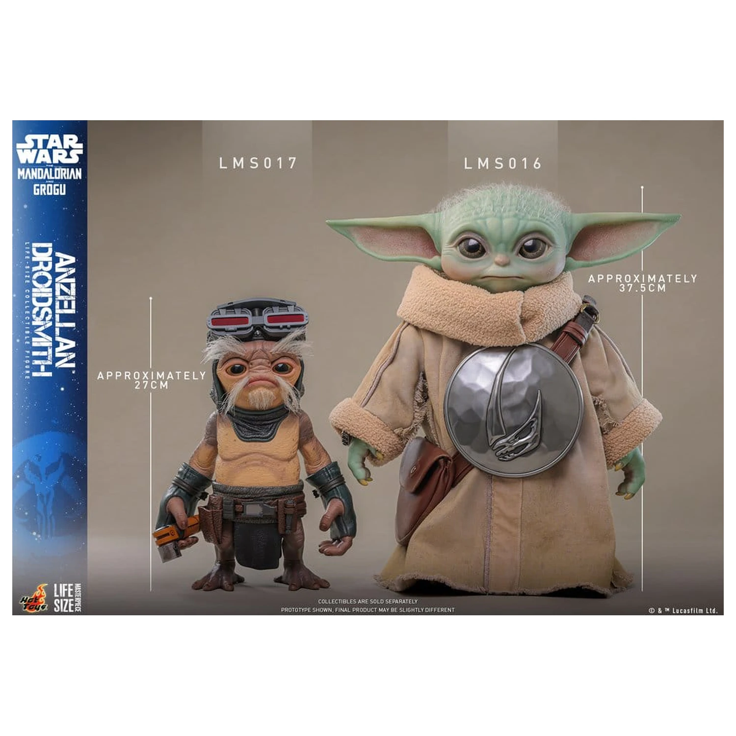 Star Wars: The Mandalorian & Grogu Anzellan Droidsmith életnagyságú figura 27 cm termékfotó