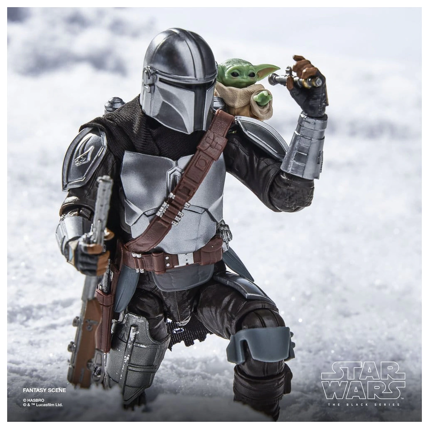 Star Wars: The Mandalorian & Grogu Black Series The Mandalorian & Grogu akciófigura 15 cm termékfotó