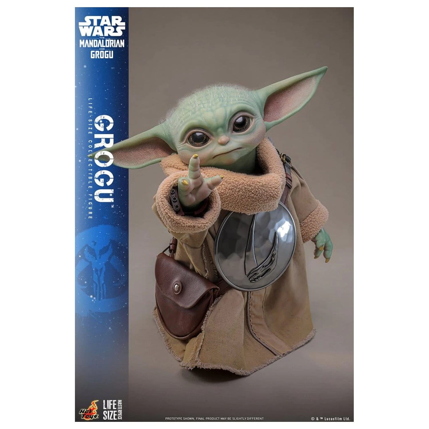 Star Wars: The Mandalorian & Grogu Grogu életnagyságú figura 38 cm termékfotó