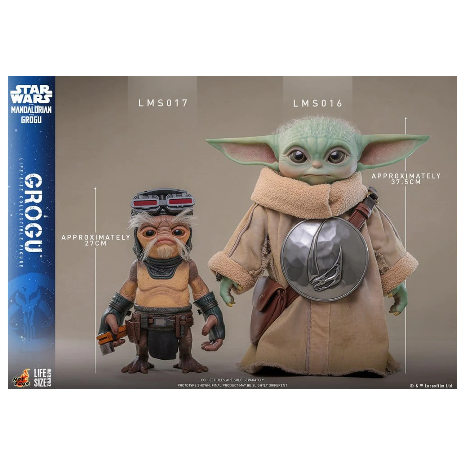 Star Wars: The Mandalorian & Grogu Grogu életnagyságú figura 38 cm termékfotó