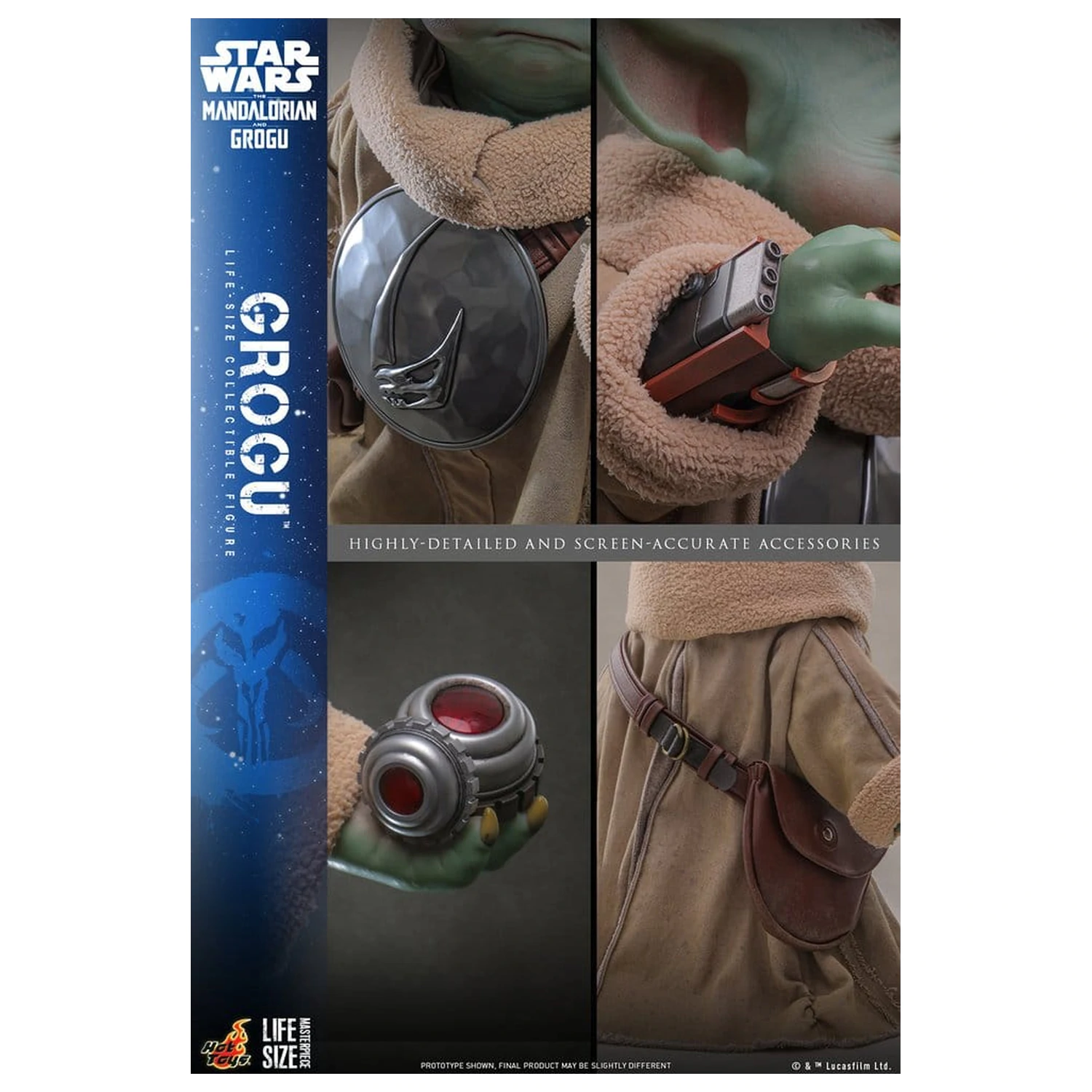 Star Wars: The Mandalorian & Grogu Grogu életnagyságú figura 38 cm termékfotó