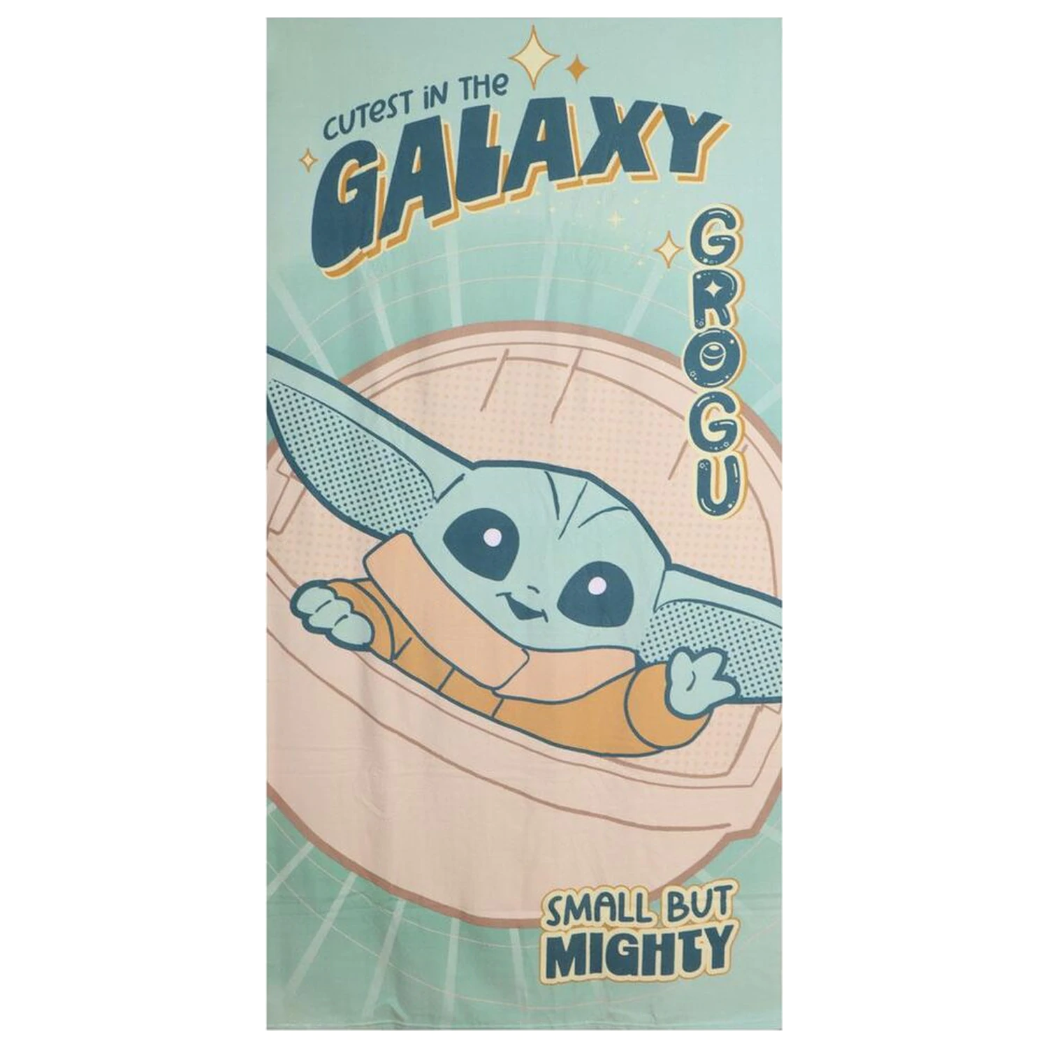 Star Wars The Mandalorian Grogu mikroszálas strandtörölköző termékfotó