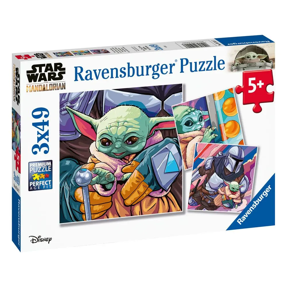 Star Wars The Mandalorian Grogu Moments puzzle (3x49 darab) termékfotó