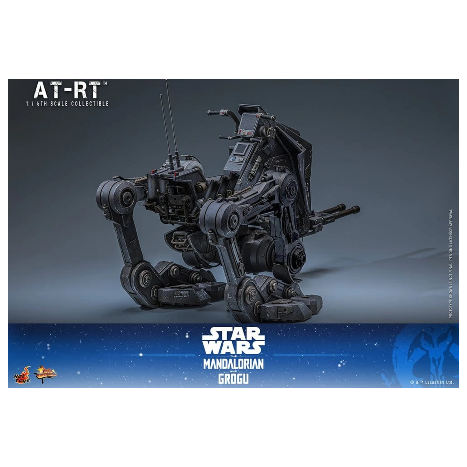 Star Wars: The Mandalorian & Grogu Movie Masterpiece 1/6 Imperial Remnant AT-RT Driver & AT-RT akciófigura csomag 60 cm termékfotó