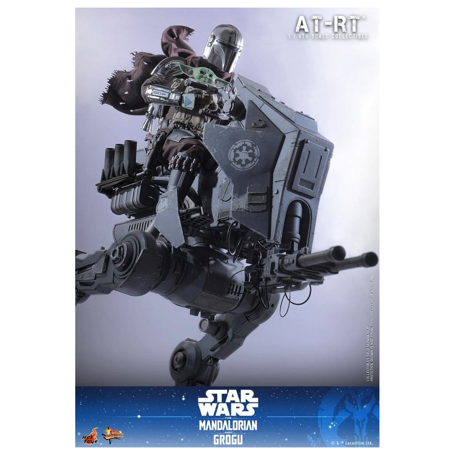 Star Wars: The Mandalorian & Grogu Movie Masterpiece 1/6 Imperial Remnant AT-RT Driver & AT-RT akciófigura csomag 60 cm termékfotó