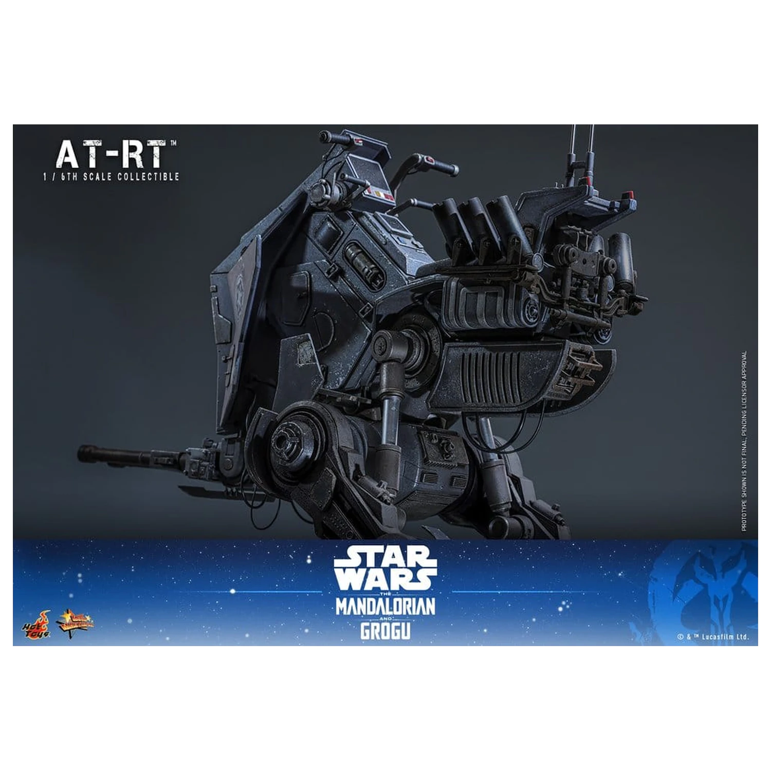 Star Wars: The Mandalorian & Grogu Movie Masterpiece 1/6 Imperial Remnant AT-RT Driver & AT-RT akciófigura csomag 60 cm termékfotó