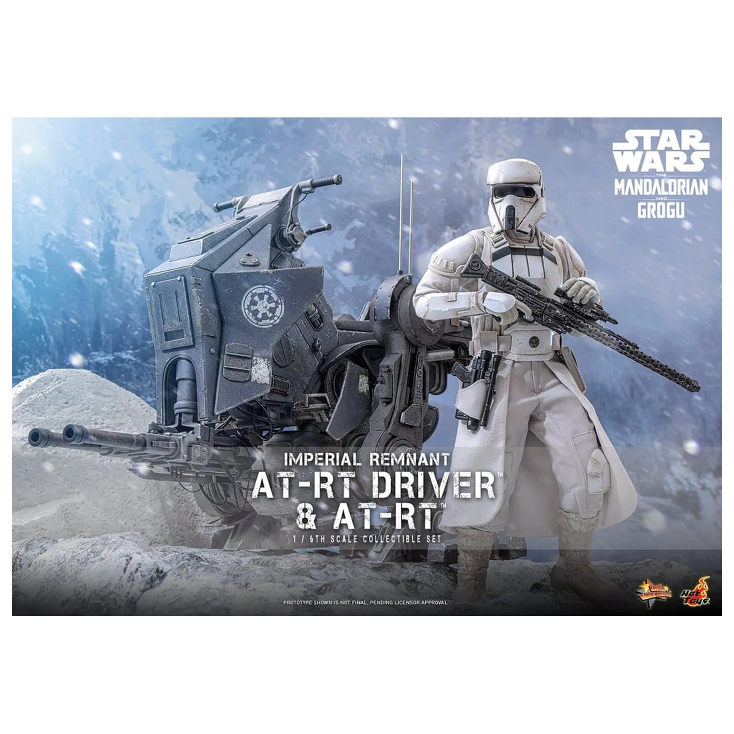 Star Wars: The Mandalorian & Grogu Movie Masterpiece 1/6 Imperial Remnant AT-RT Driver & AT-RT akciófigura csomag 60 cm termékfotó