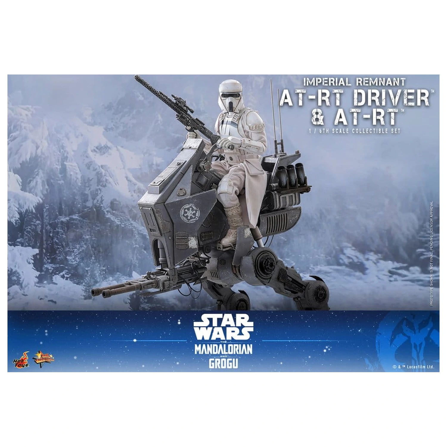 Star Wars: The Mandalorian & Grogu Movie Masterpiece 1/6 Imperial Remnant AT-RT Driver & AT-RT akciófigura csomag 60 cm termékfotó