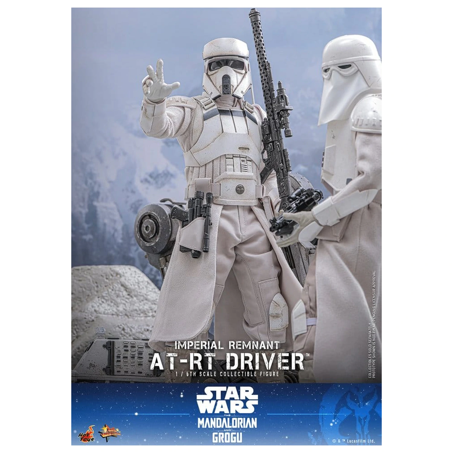 Star Wars: The Mandalorian & Grogu Movie Masterpiece 1/6 Imperial Remnant AT-RT Driver & AT-RT akciófigura csomag 60 cm termékfotó