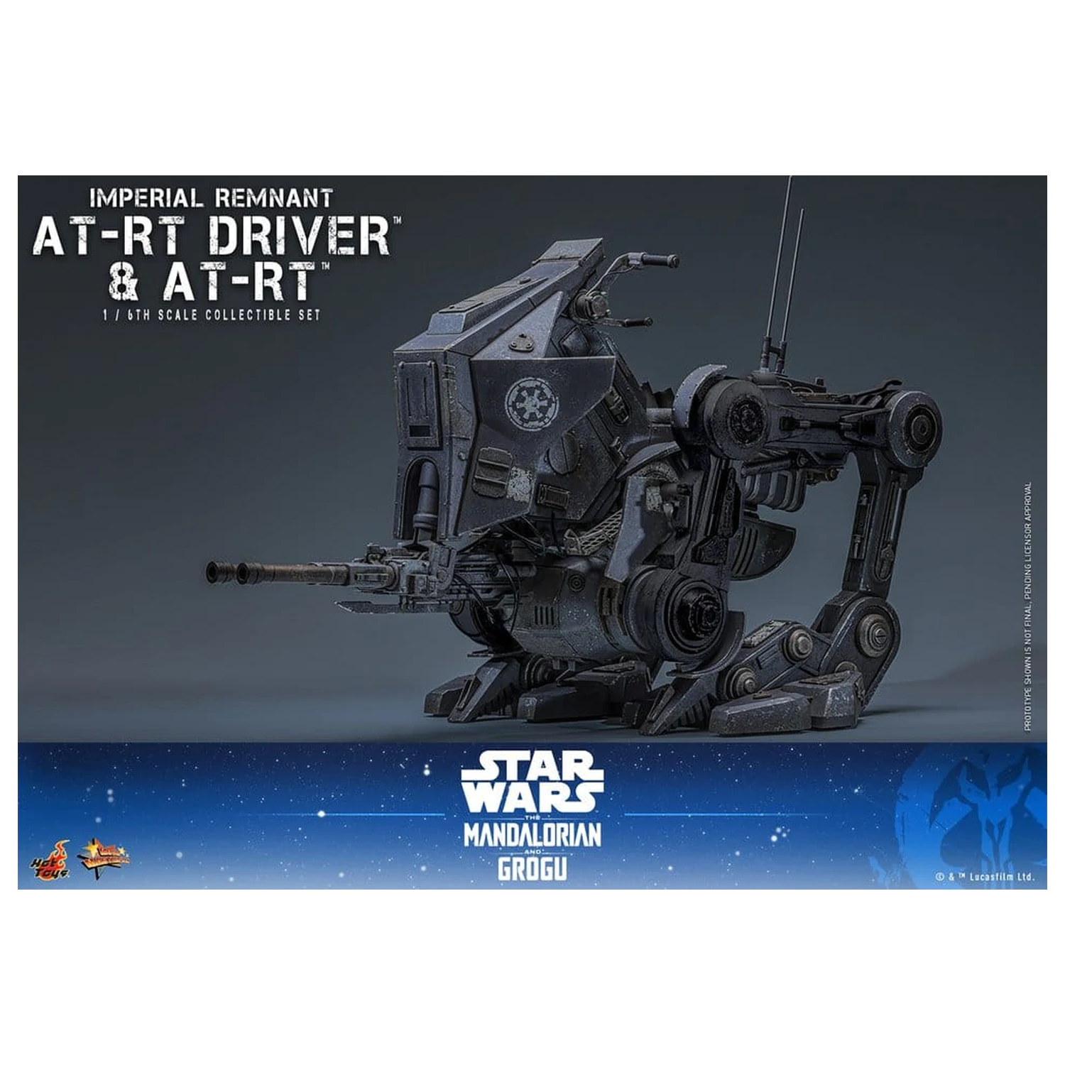 Star Wars: The Mandalorian & Grogu Movie Masterpiece 1/6 Imperial Remnant AT-RT Driver & AT-RT akciófigura csomag 60 cm termékfotó