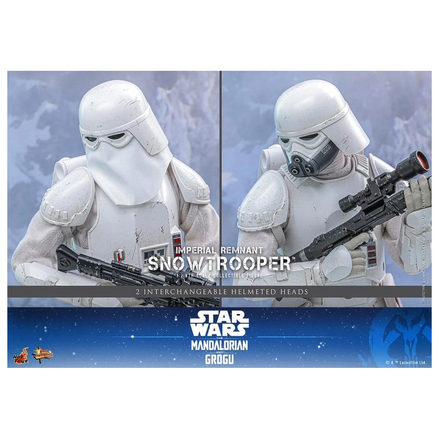 Star Wars: The Mandalorian & Grogu Movie Masterpiece 1/6 Imperial Remnant Snowtrooper akciófigura 30 cm termékfotó