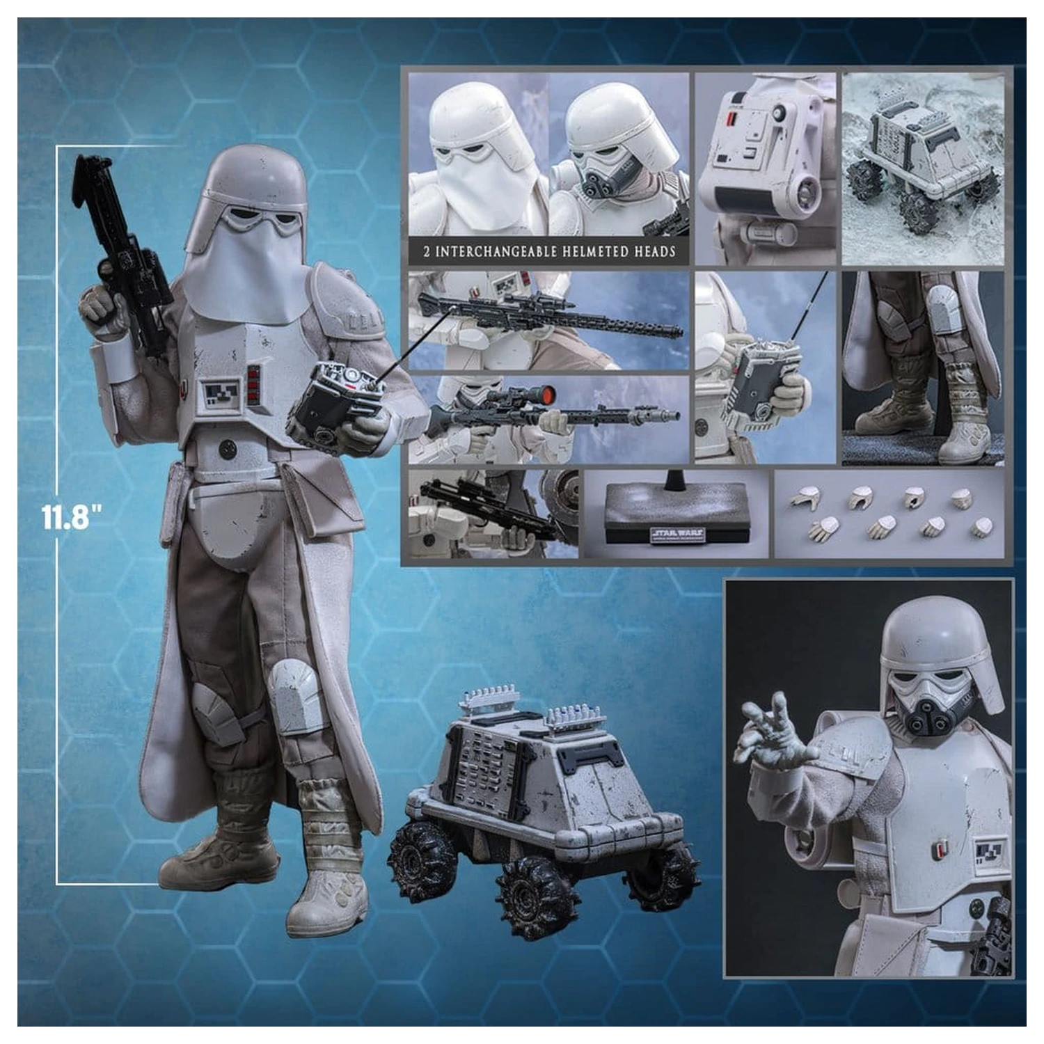 Star Wars: The Mandalorian & Grogu Movie Masterpiece 1/6 Imperial Remnant Snowtrooper akciófigura 30 cm termékfotó