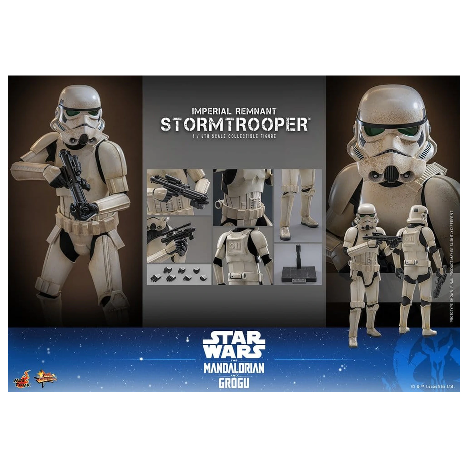 Star Wars: The Mandalorian & Grogu Movie Masterpiece 1/6 Imperial Remnant Stormtrooper akciófigura 30 cm termékfotó